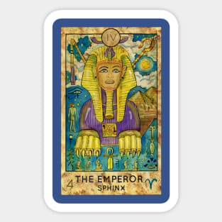 The Emperor. Major Arcana Tarot Card. Sticker